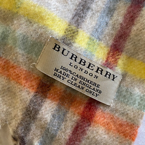 Burberry multicolor cashmere scarf - Picture 1 of 3